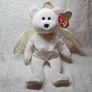 Collector Ty White Angel Bear with Iridescent Wings - Errors